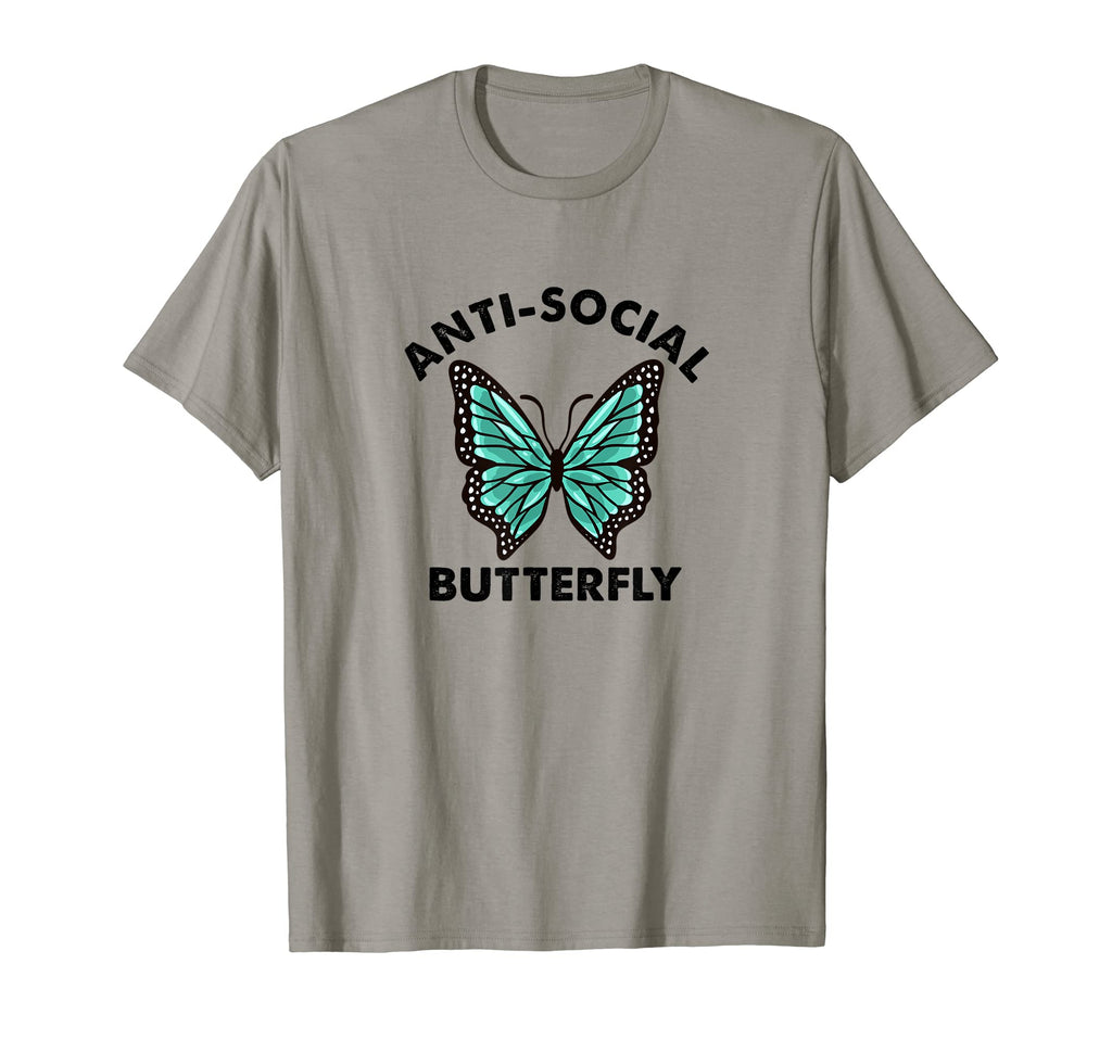 Introvert Anti Social Butterfly Funny T-Shirt - Graphic Print Men Women - T-Shirt, Sweatshirt, Hoodie