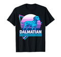 Dalmatian Synthwave Aesthetic Dog Lover T-Shirt - Unique Graphic Unisex - T-Shirt, Sweatshirt, Hoodie