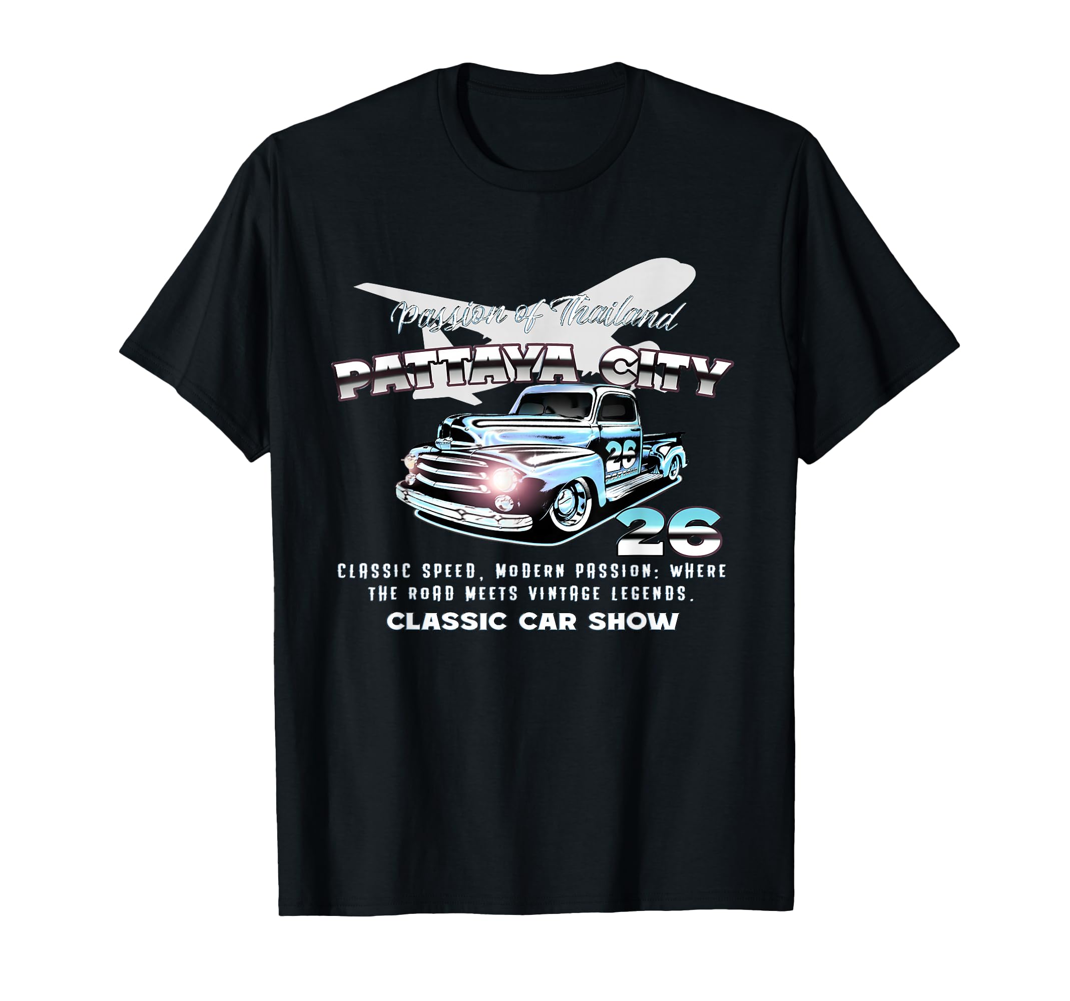 Pattaya City 2026 Car Motor Show T-Shirt - Fun Novelty Design Unisex - T-Shirt, Sweatshirt, Hoodie