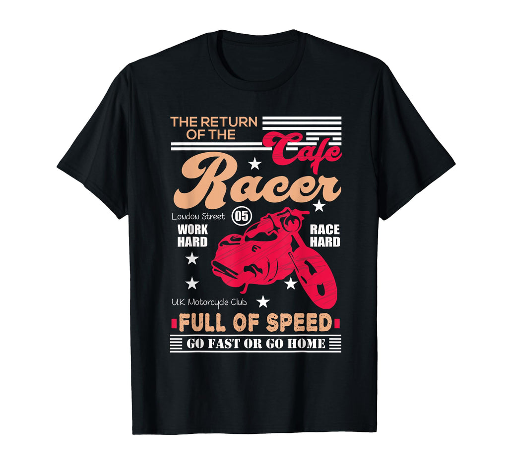 Cafe Racer Motorcycle T-Shirt - Trendy Graphic Men Women - T-Shirt, Sweatshirt, Hoodie
