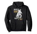 When Doubt Throttle It Out Dirt Biker Hoodie - Unique Graphic Unisex - T-Shirt, Sweatshirt, Hoodie