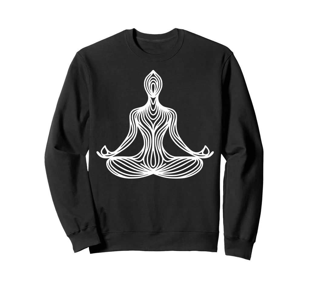 Meditation Silhouette Sweatshirt - Casual Everyday Wear for Adults - T-Shirt, Sweatshirt, Hoodie