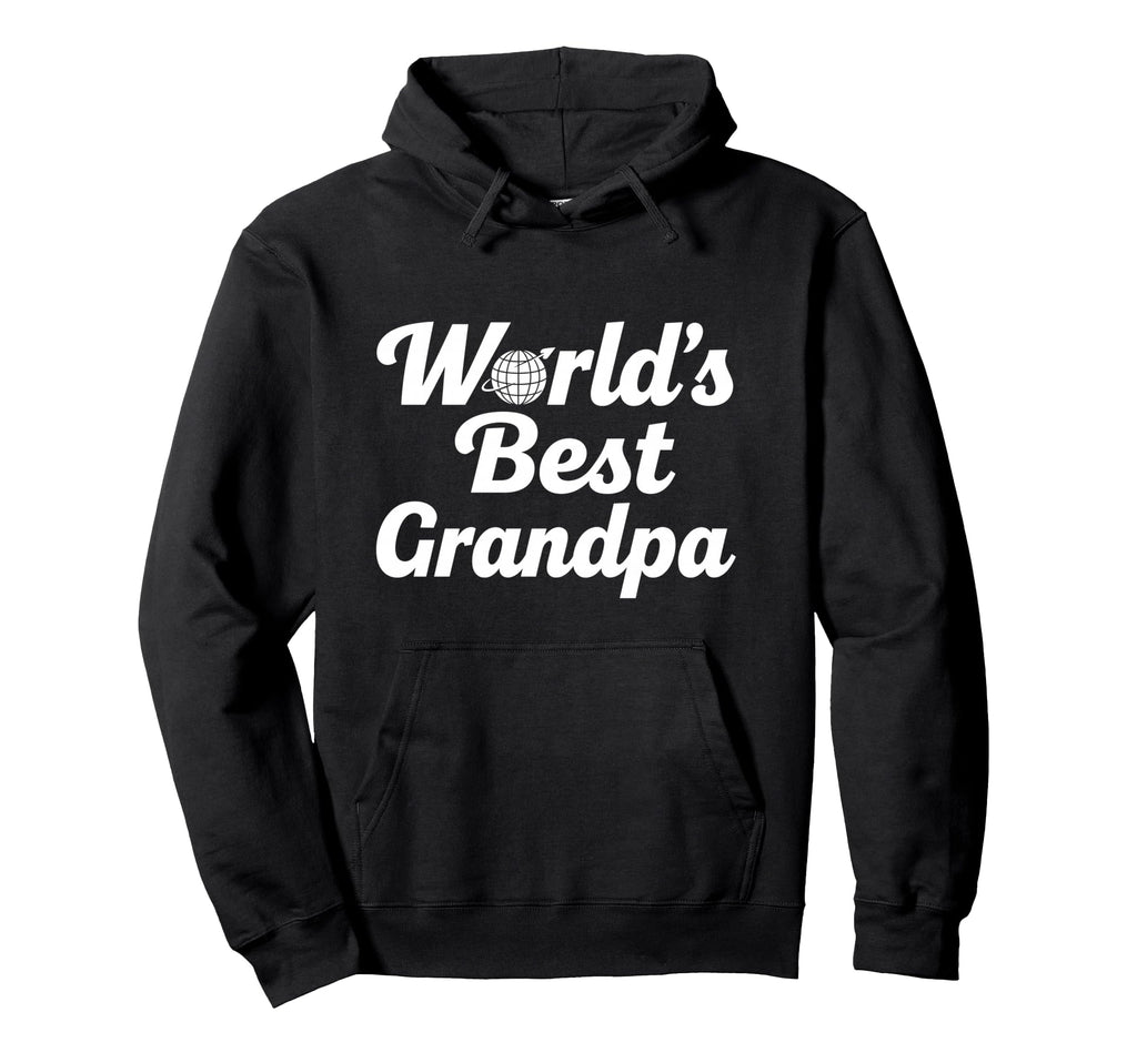 Grandpa Legend Script Globe Typography Hoodie - Casual Everyday Wear Unisex - T-Shirt, Sweatshirt, Hoodie