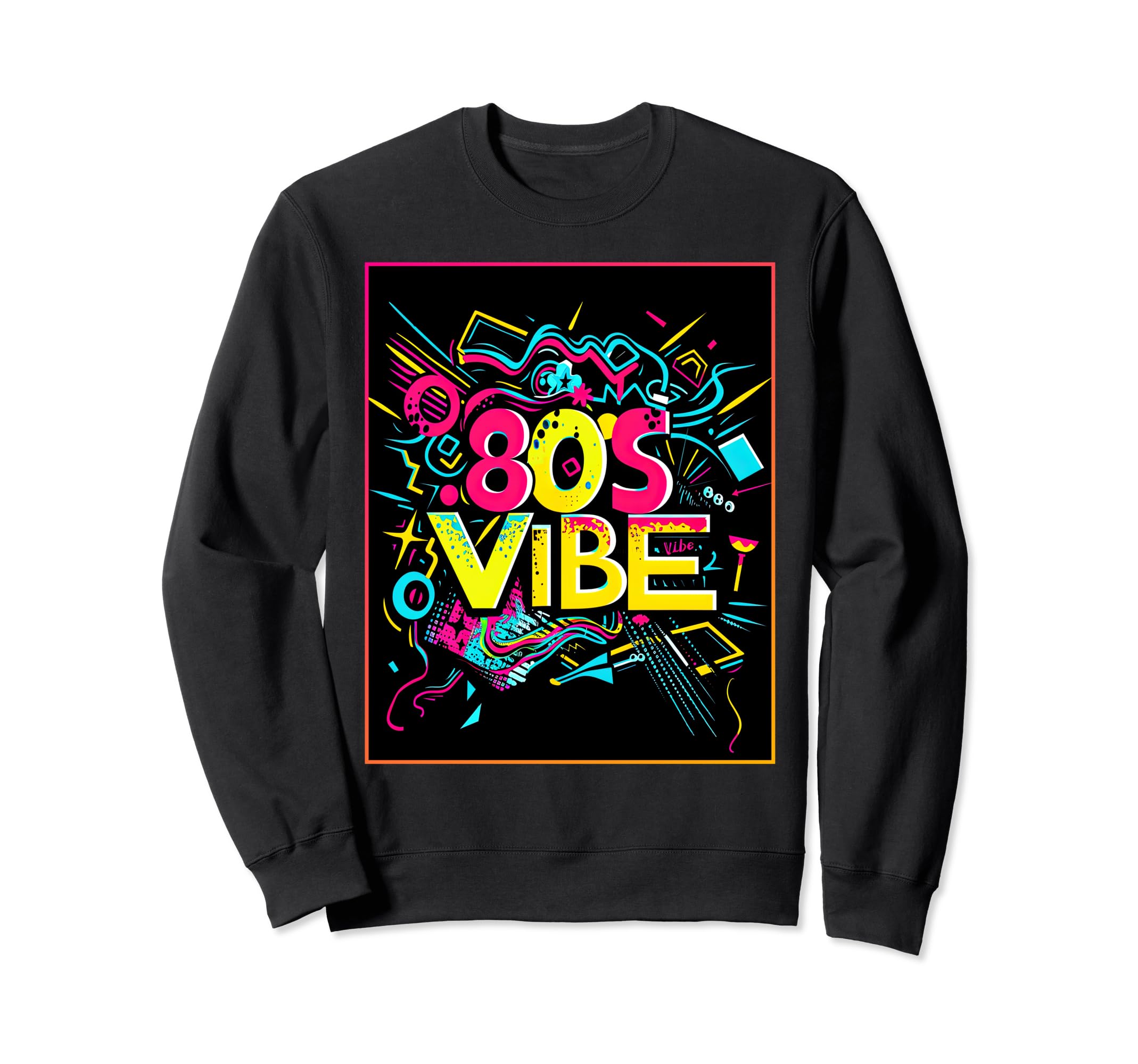 80S Party Synthwave Costume Sweatshirt - Unique Graphic for Adults - T-Shirt, Sweatshirt, Hoodie