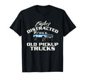 Easily Distracted Old Pickup Trucks T-Shirt - Trendy Graphic for Adults - T-Shirt, Sweatshirt, Hoodie