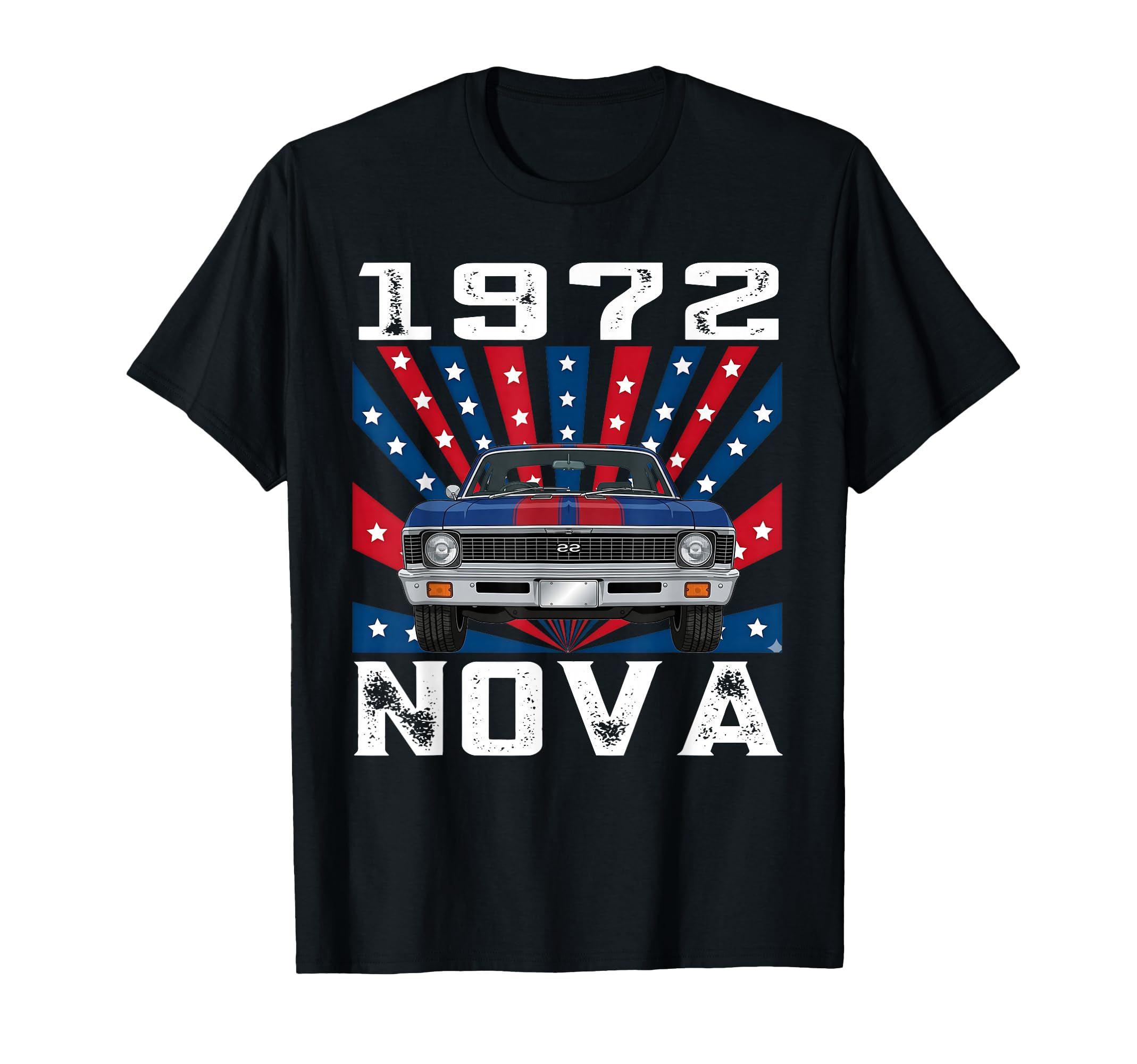 1972 72 Nova Silhouette Muscle Car T-Shirt - Custom Art Print for Adults - T-Shirt, Sweatshirt, Hoodie