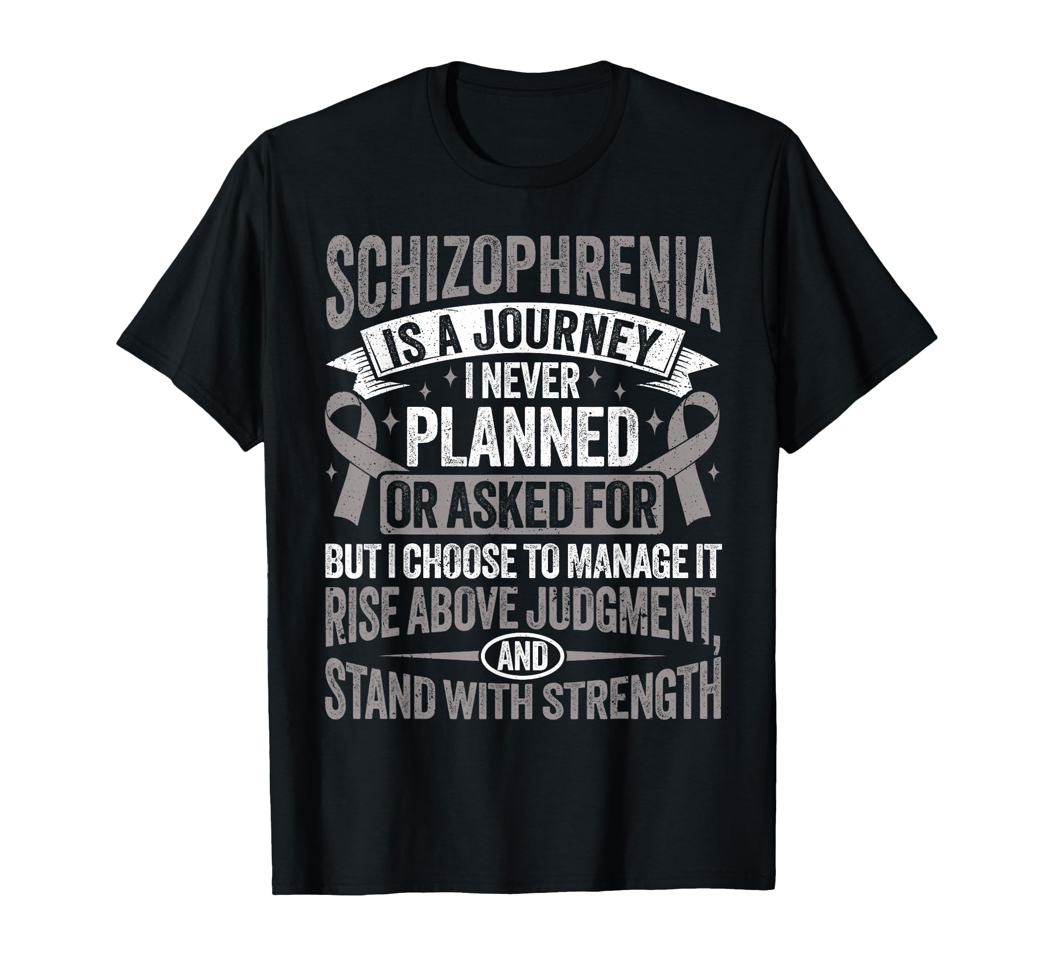 Schizophrenia Warrior Schizophrenic T-Shirt - Minimalist Print for Adults - T-Shirt, Sweatshirt, Hoodie