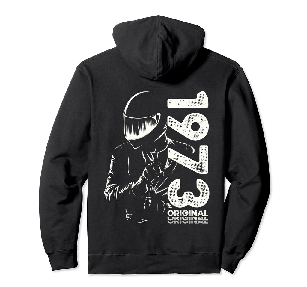 51St Birthday Motorcycle Motorcyclist Biker Hoodie - Unique Graphic Unisex - T-Shirt, Sweatshirt, Hoodie