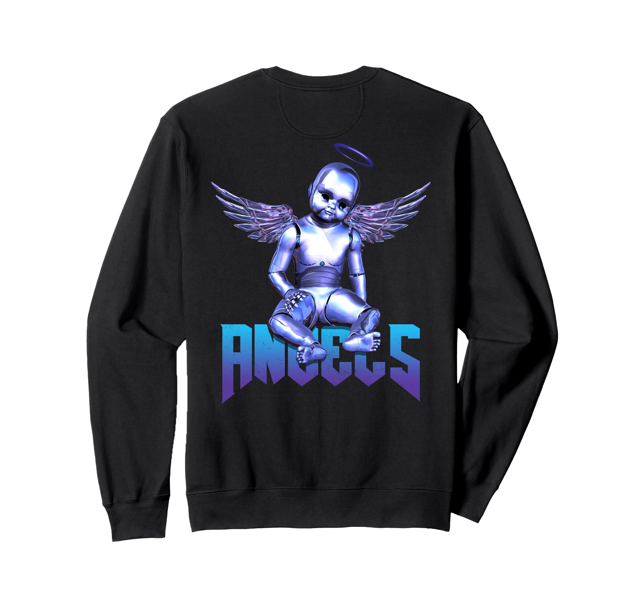 Angels Backprint Aesthetic Edgy Sweatshirt - Novelty Apparel Unisex - T-Shirt, Sweatshirt, Hoodie