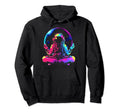 Synthwave Astronaut Cyberpunk 80S Sci Fi Hoodie - Custom Art Print Unisex - T-Shirt, Sweatshirt, Hoodie