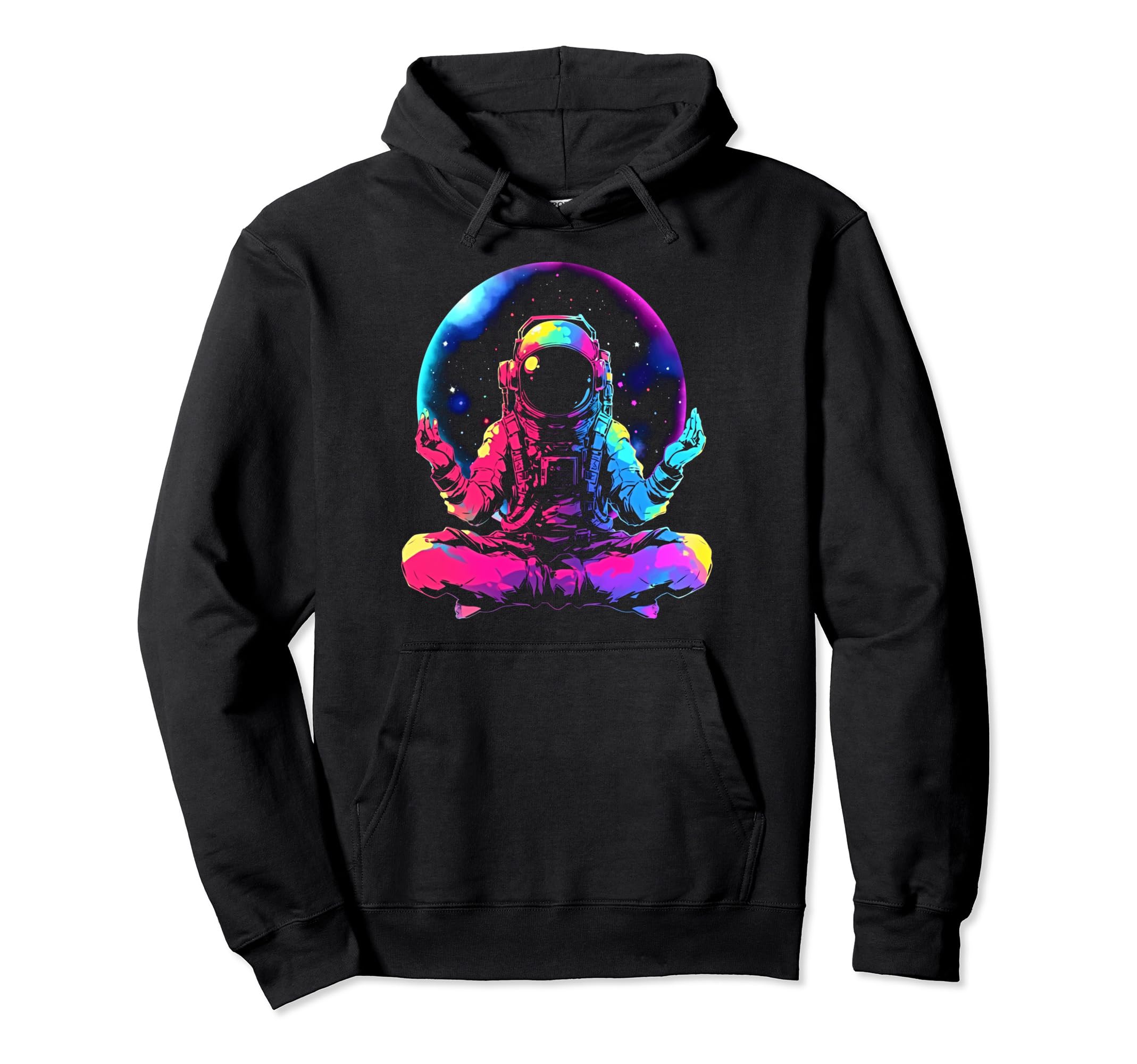 Synthwave Astronaut Cyberpunk 80S Sci Fi Hoodie - Custom Art Print Unisex - T-Shirt, Sweatshirt, Hoodie
