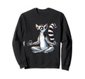 Meditation Lemur Yoga Pose Sweatshirt - Fun Novelty Design for Adults - T-Shirt, Sweatshirt, Hoodie