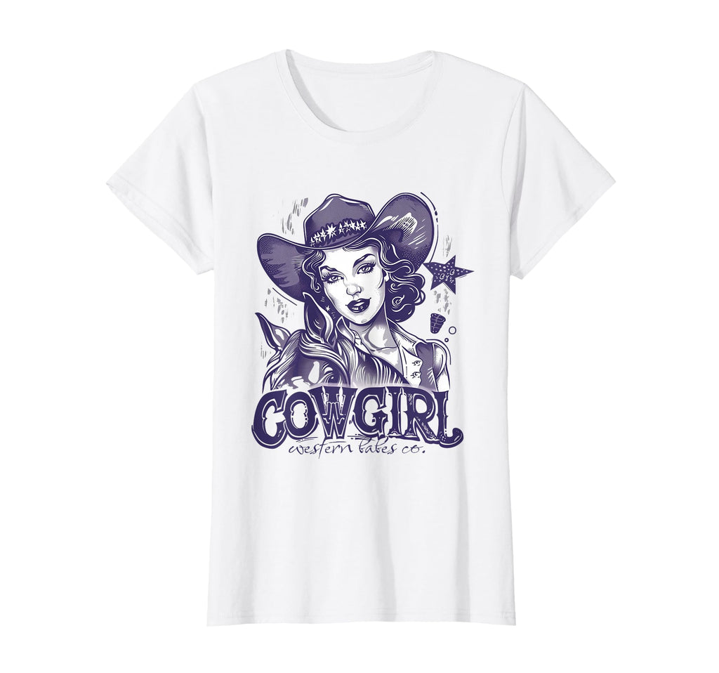 Cowgirl Western Country Rodeo Cow T-Shirt - Trendy Graphic for Adults - T-Shirt, Sweatshirt, Hoodie