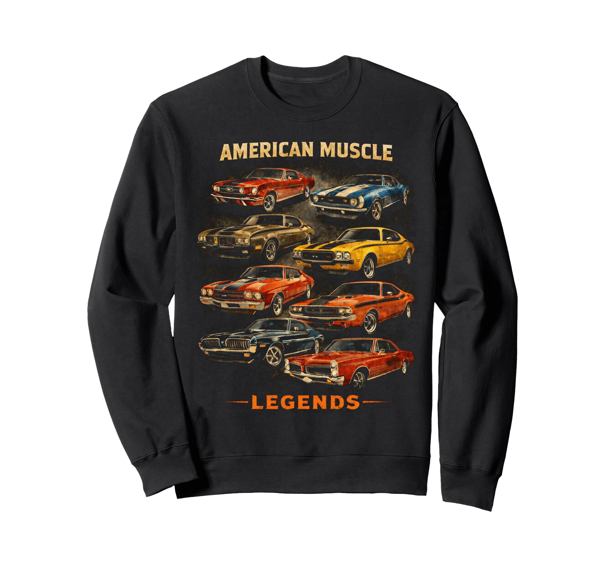 American Muscle Legends Car Lover Sweatshirt - Streetwear Style Men Women - T-Shirt, Sweatshirt, Hoodie