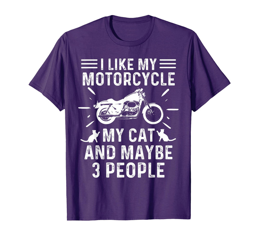 I Like My Motorcycle My Cat And T-Shirt - Casual Everyday Wear Men Women - T-Shirt, Sweatshirt, Hoodie