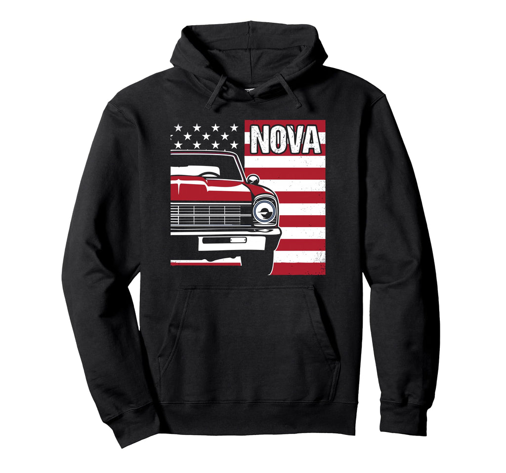 1966 1967 Nova Ss Old School Usa Patriotic Hoodie - Trendy Graphic Unisex - T-Shirt, Sweatshirt, Hoodie