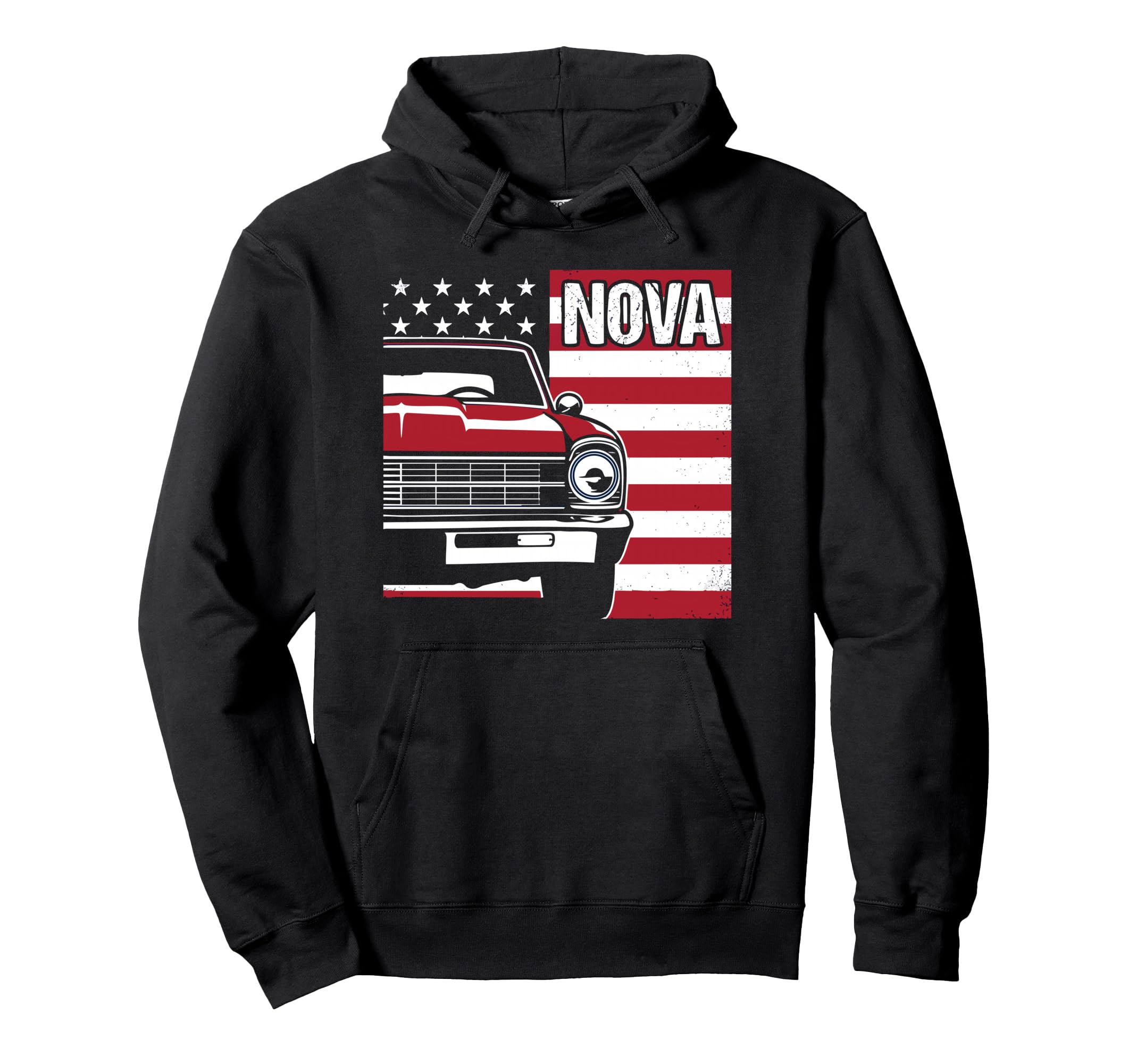 1966 1967 Nova Ss Old School Usa Patriotic Hoodie - Trendy Graphic Unisex - T-Shirt, Sweatshirt, Hoodie