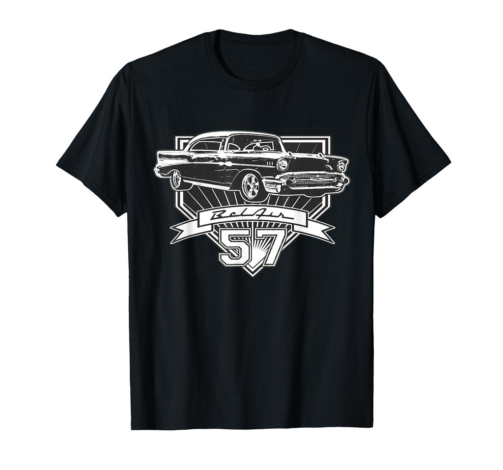 1957 Bel Air Cars 50S Street Hot Rod T-Shirt - Fun Novelty Design Unisex - T-Shirt, Sweatshirt, Hoodie
