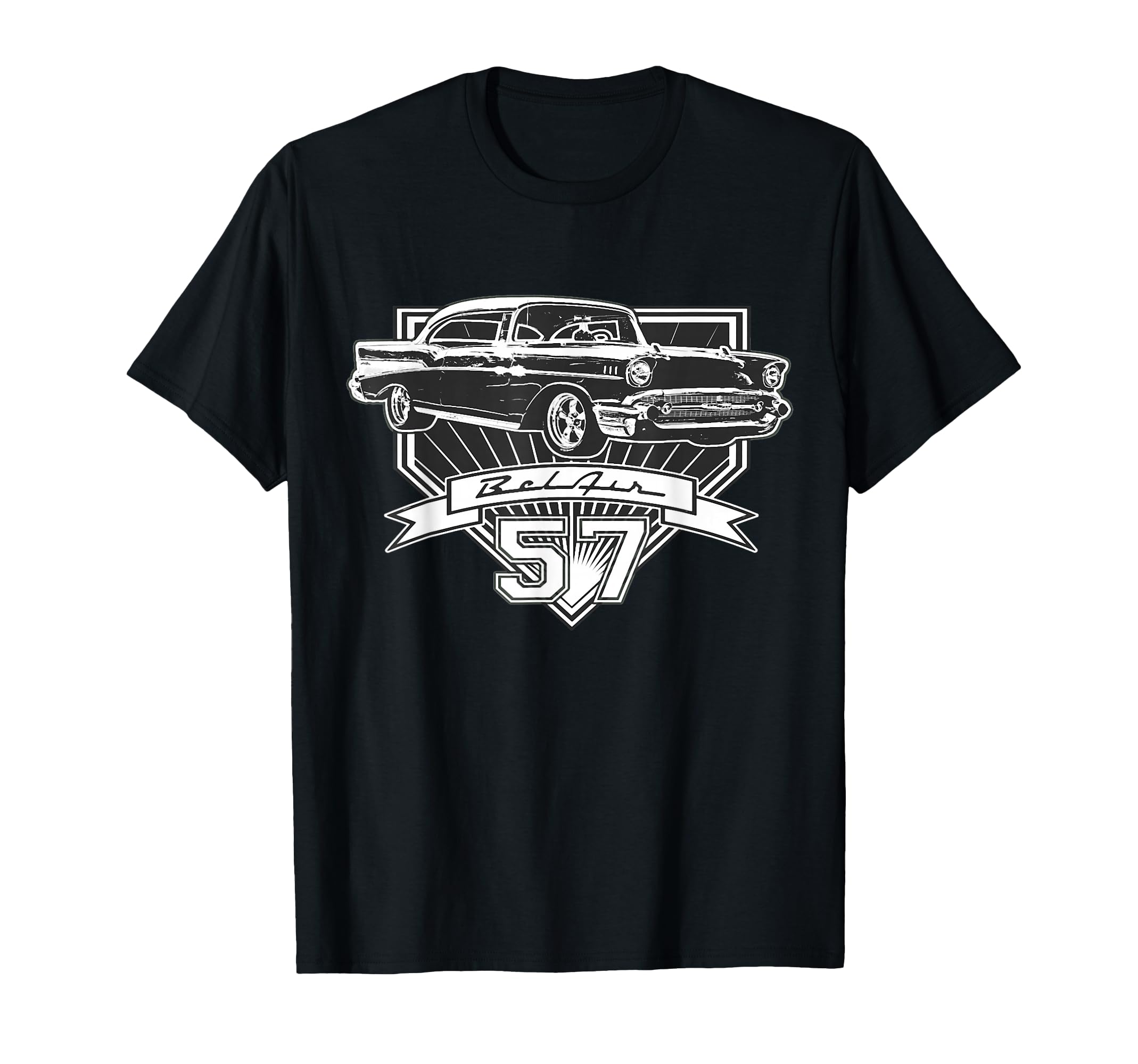 1957 Bel Air Cars 50S Street Hot Rod T-Shirt - Fun Novelty Design Unisex - T-Shirt, Sweatshirt, Hoodie