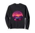 Tea Synthwave 80S Retrowave Sweatshirt - Custom Art Print for Adults - T-Shirt, Sweatshirt, Hoodie