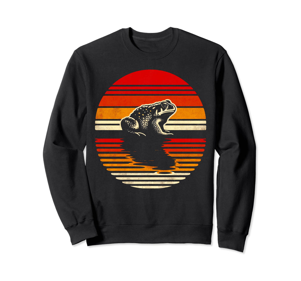 American Toad Sunset Safari 70S Sweatshirt - Fun Novelty Design Unisex - T-Shirt, Sweatshirt, Hoodie