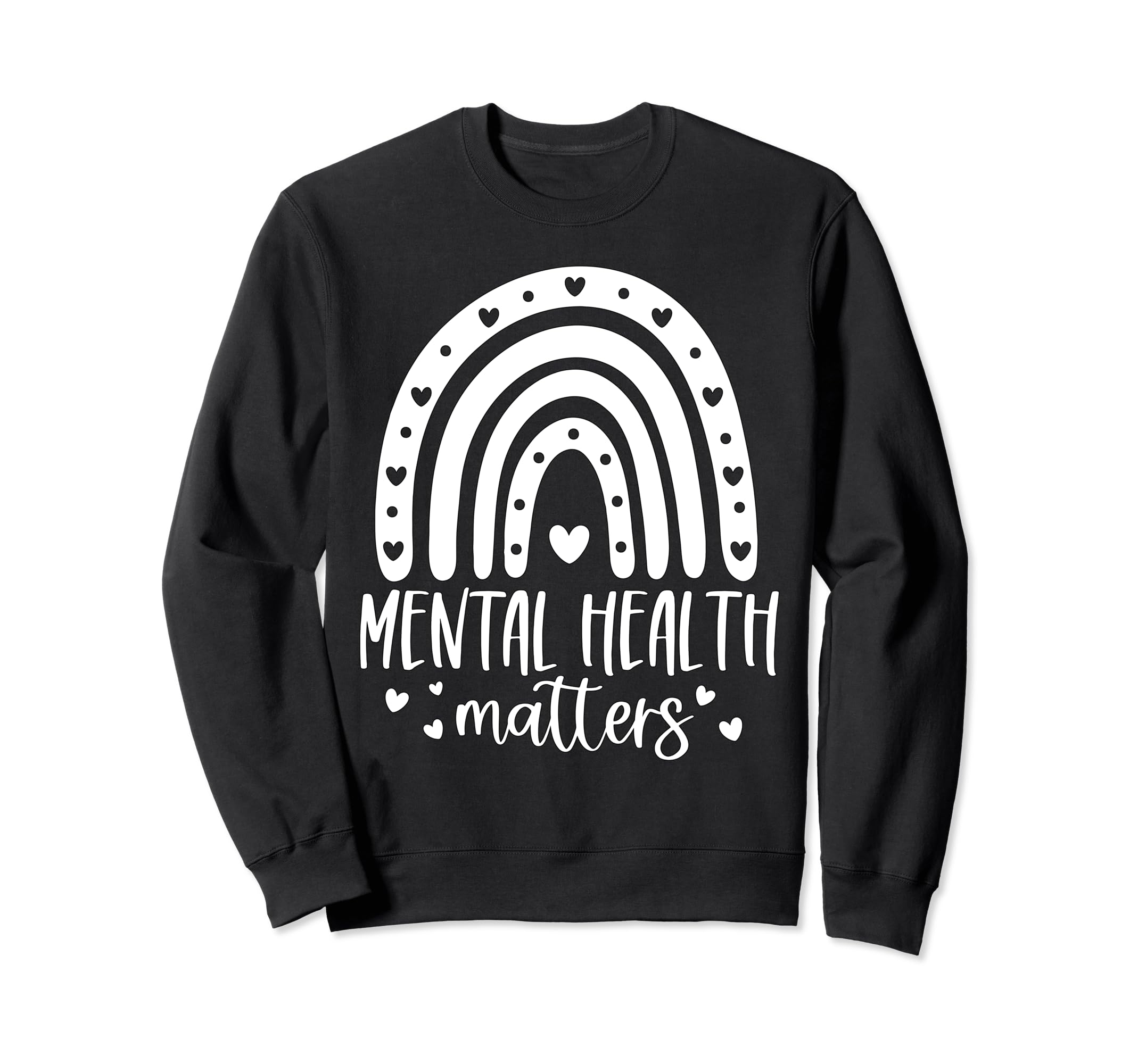 Mental Health Matters Mental Sweatshirt - Minimalist Print for Adults - T-Shirt, Sweatshirt, Hoodie