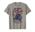 Lake Worth Florida Usa Motorcycle Skull T-Shirt - Streetwear Style Unisex - T-Shirt, Sweatshirt, Hoodie