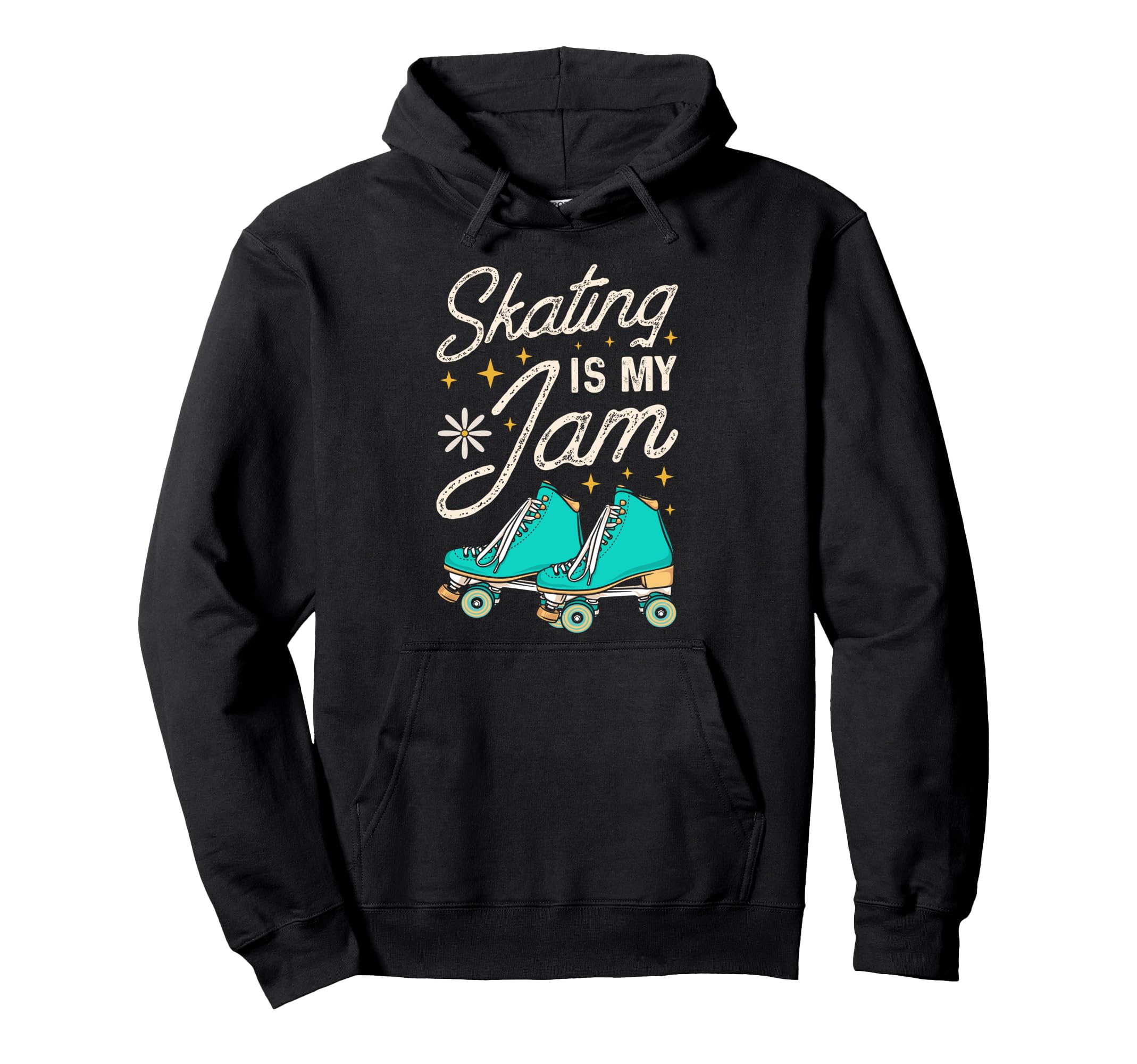 Roller Skating Skate 1970S Skating Is My Hoodie - Novelty Apparel Unisex - T-Shirt, Sweatshirt, Hoodie