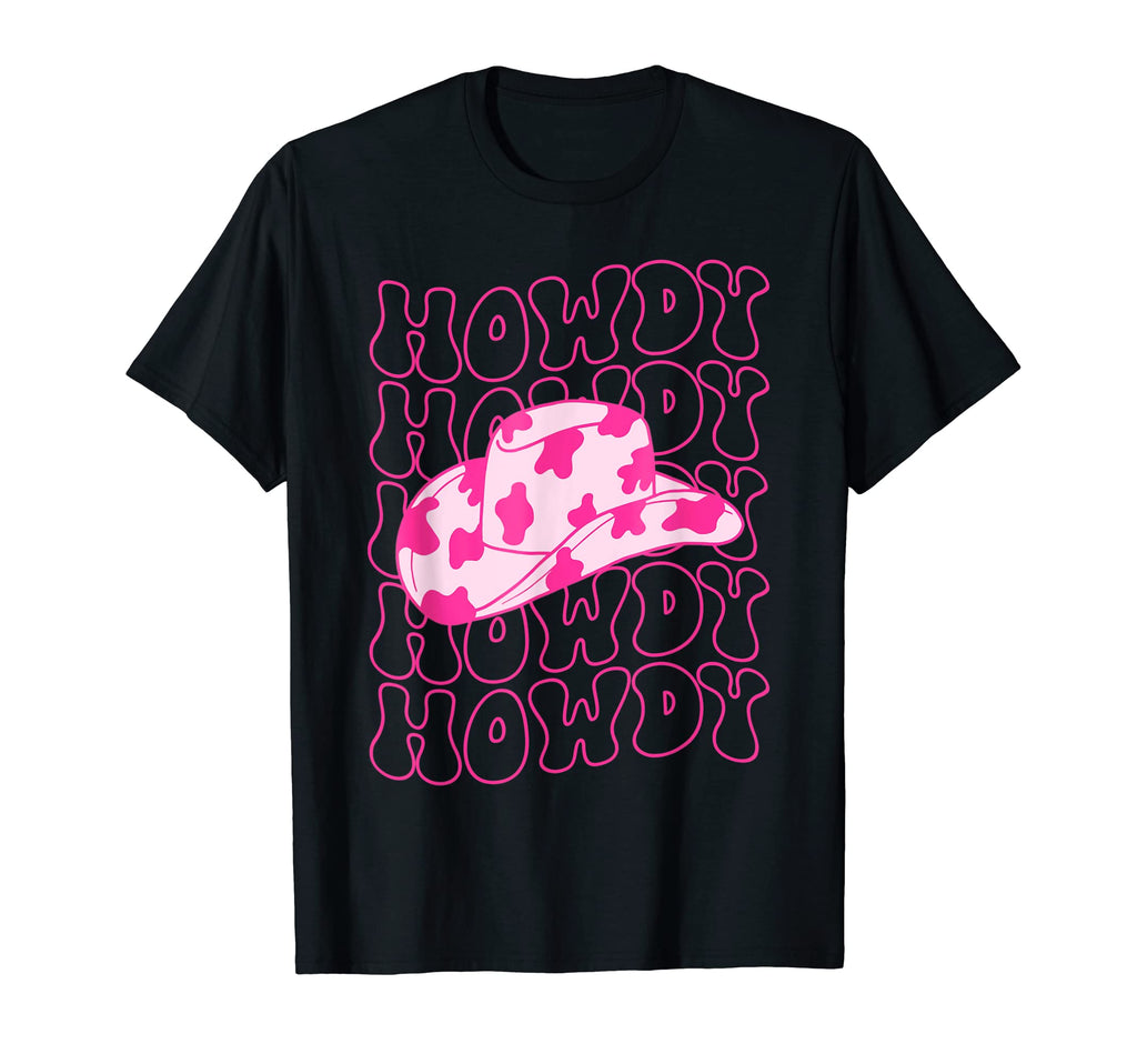 Rodeo White Howdy Western Cowboy Hat T-Shirt - Trendy Graphic for Adults - T-Shirt, Sweatshirt, Hoodie