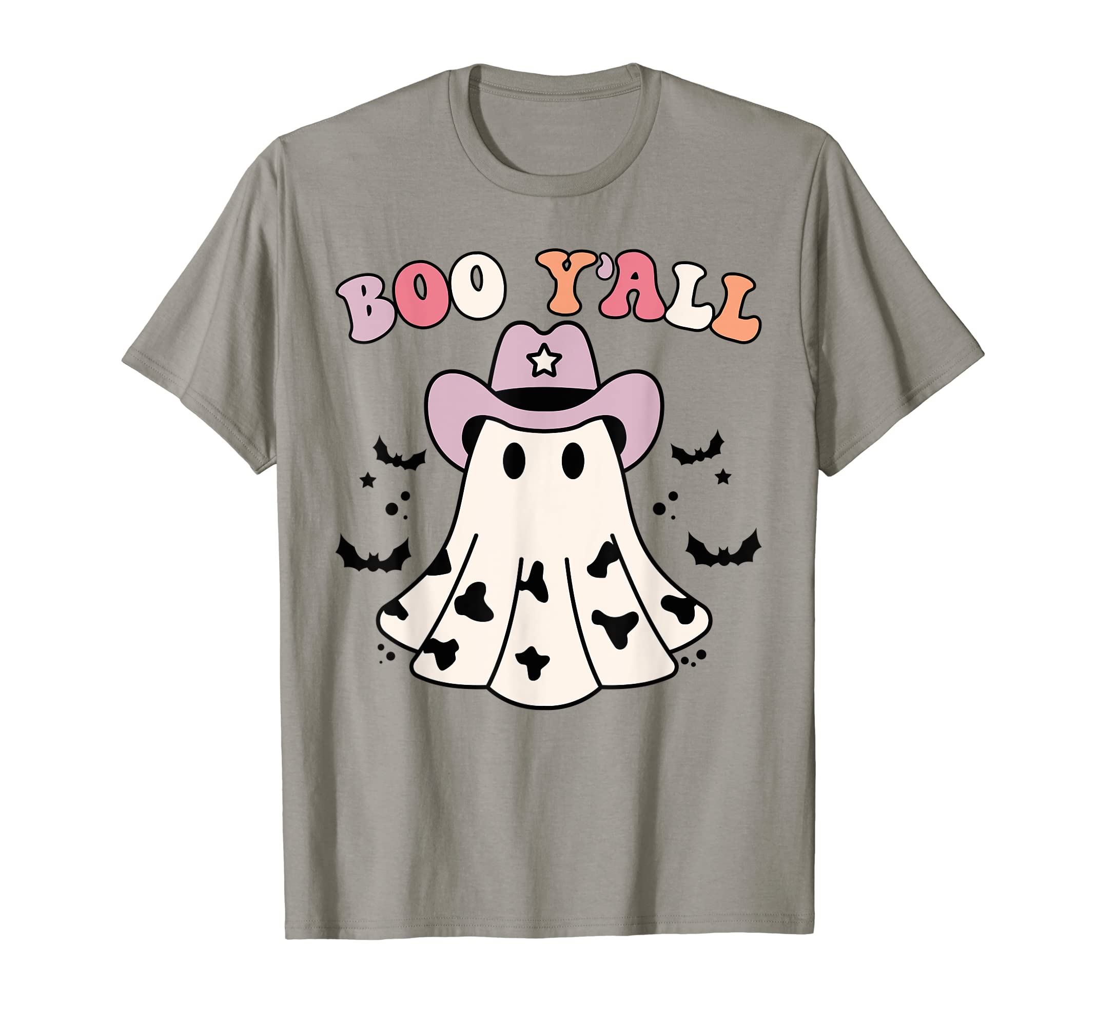 Boo Yall Country Western Groovy Ghost T-Shirt - Unique Graphic Unisex - T-Shirt, Sweatshirt, Hoodie
