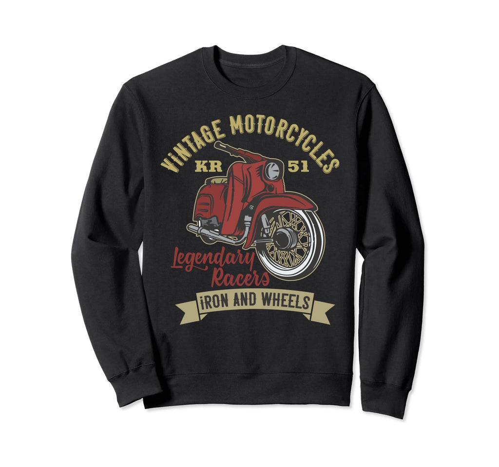 German Eastside Motorcycle Old Biker Sweatshirt - Novelty Apparel Unisex - T-Shirt, Sweatshirt, Hoodie