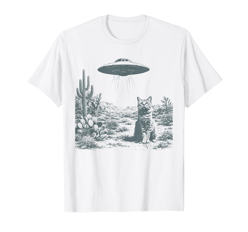 Ufo Cowboy Cat 90S Western Rodeo Wild T-Shirt - Streetwear Style Men Women - T-Shirt, Sweatshirt, Hoodie