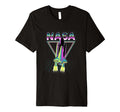 Nasa Iconic Space Shuttle Neon 80S T-Shirt - Custom Art Print Men Women - T-Shirt, Sweatshirt, Hoodie