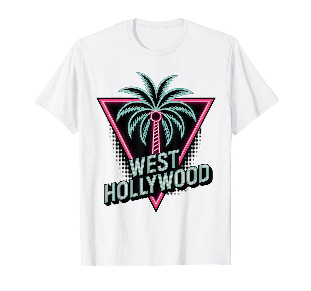 West Hollywood Palm Tree T-Shirt - Unique Graphic Men Women - T-Shirt, Sweatshirt, Hoodie