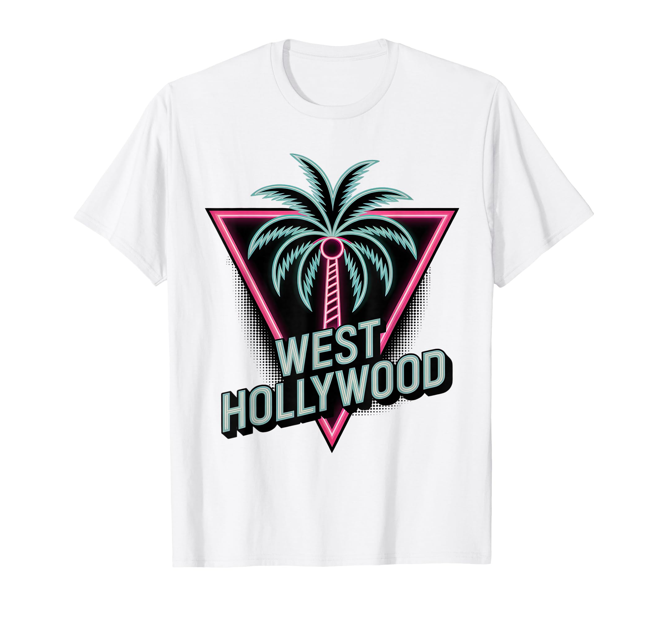 West Hollywood Palm Tree T-Shirt - Unique Graphic Men Women - T-Shirt, Sweatshirt, Hoodie