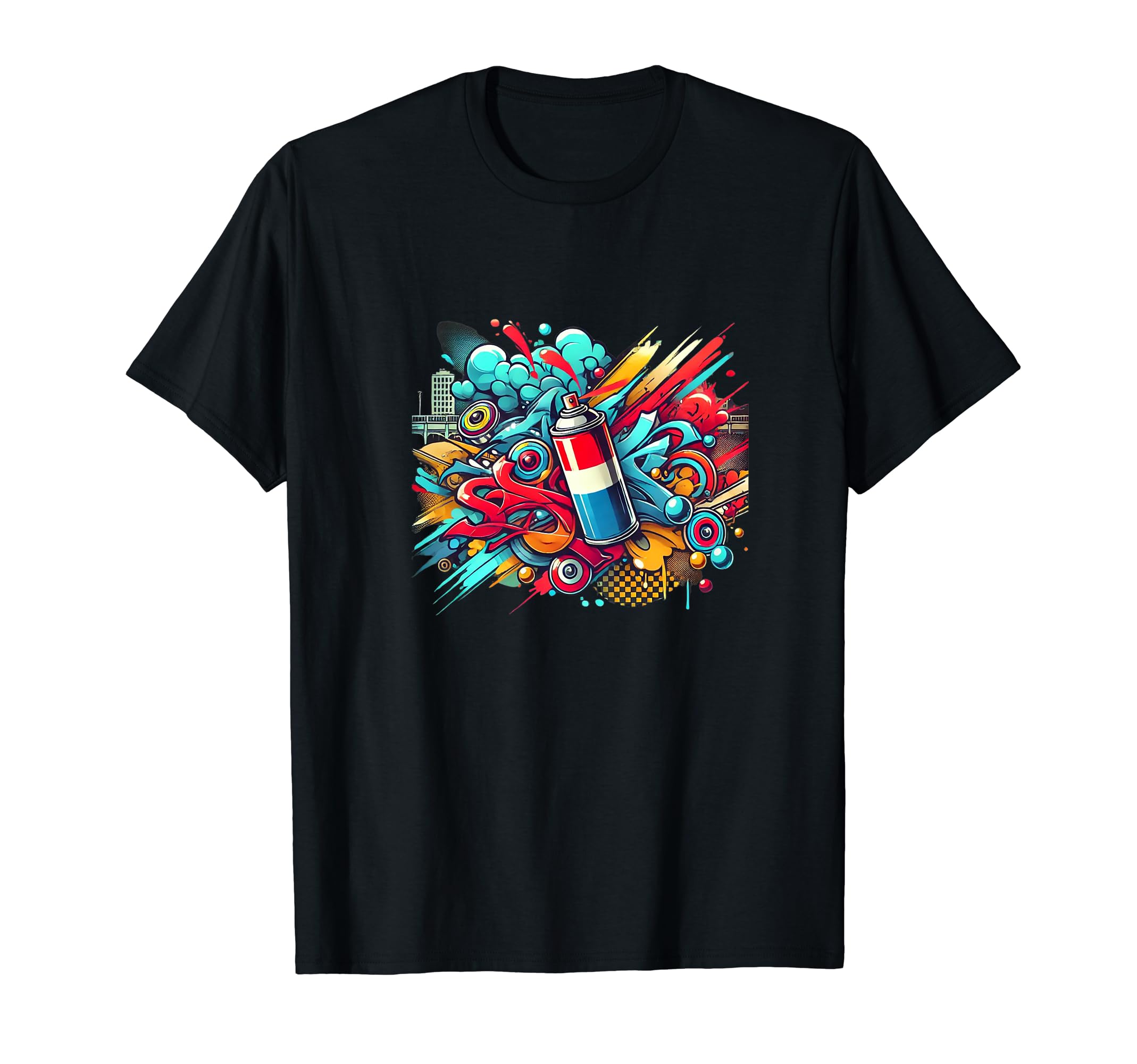 Vibrant Graffiti Art Themed Year S35 T-Shirt - Graphic Print Unisex - T-Shirt, Sweatshirt, Hoodie