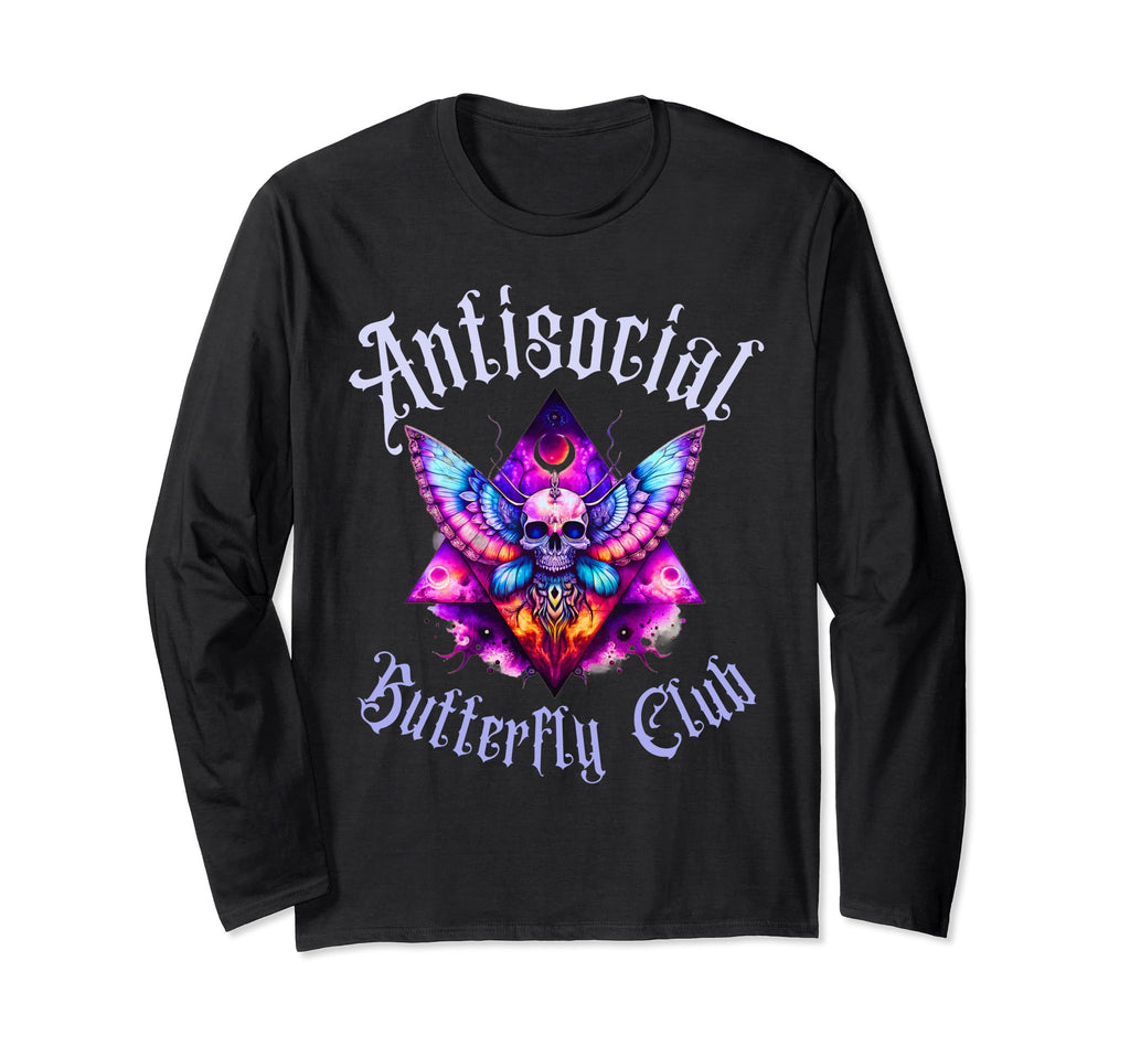Antisocial Butterfly Club Gothic Death T-Shirt - Trendy Graphic for Adults - T-Shirt, Sweatshirt, Hoodie