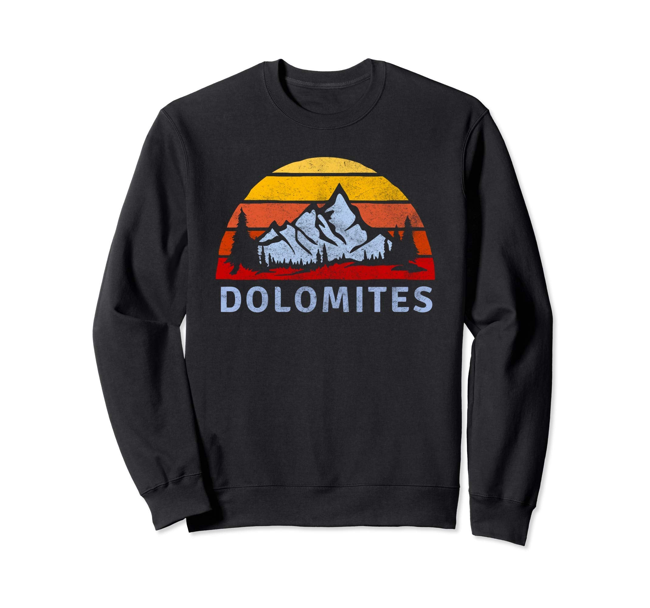 Dolomites Mountain Sunset Sweatshirt - Trendy Graphic Men Women - T-Shirt, Sweatshirt, Hoodie