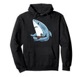 Meditation Shark Yoga Pose Relaxing Animal Hoodie - Novelty Apparel Unisex - T-Shirt, Sweatshirt, Hoodie