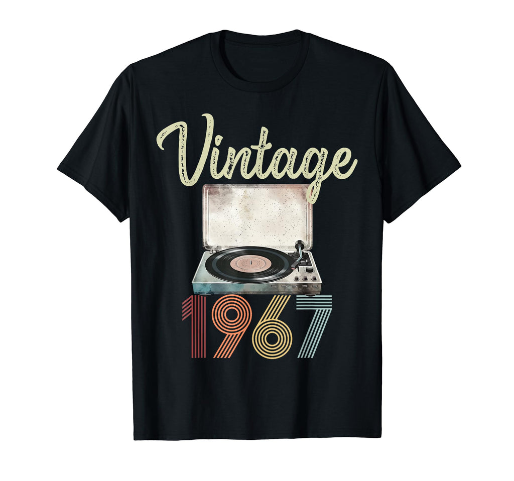 1967 Vinyl Record Player 57Th Birthday T-Shirt - Graphic Print for Adults - T-Shirt, Sweatshirt, Hoodie