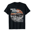 American Flag 1971 71 Nova Silhouette T-Shirt - Aesthetic Graphic Unisex - T-Shirt, Sweatshirt, Hoodie