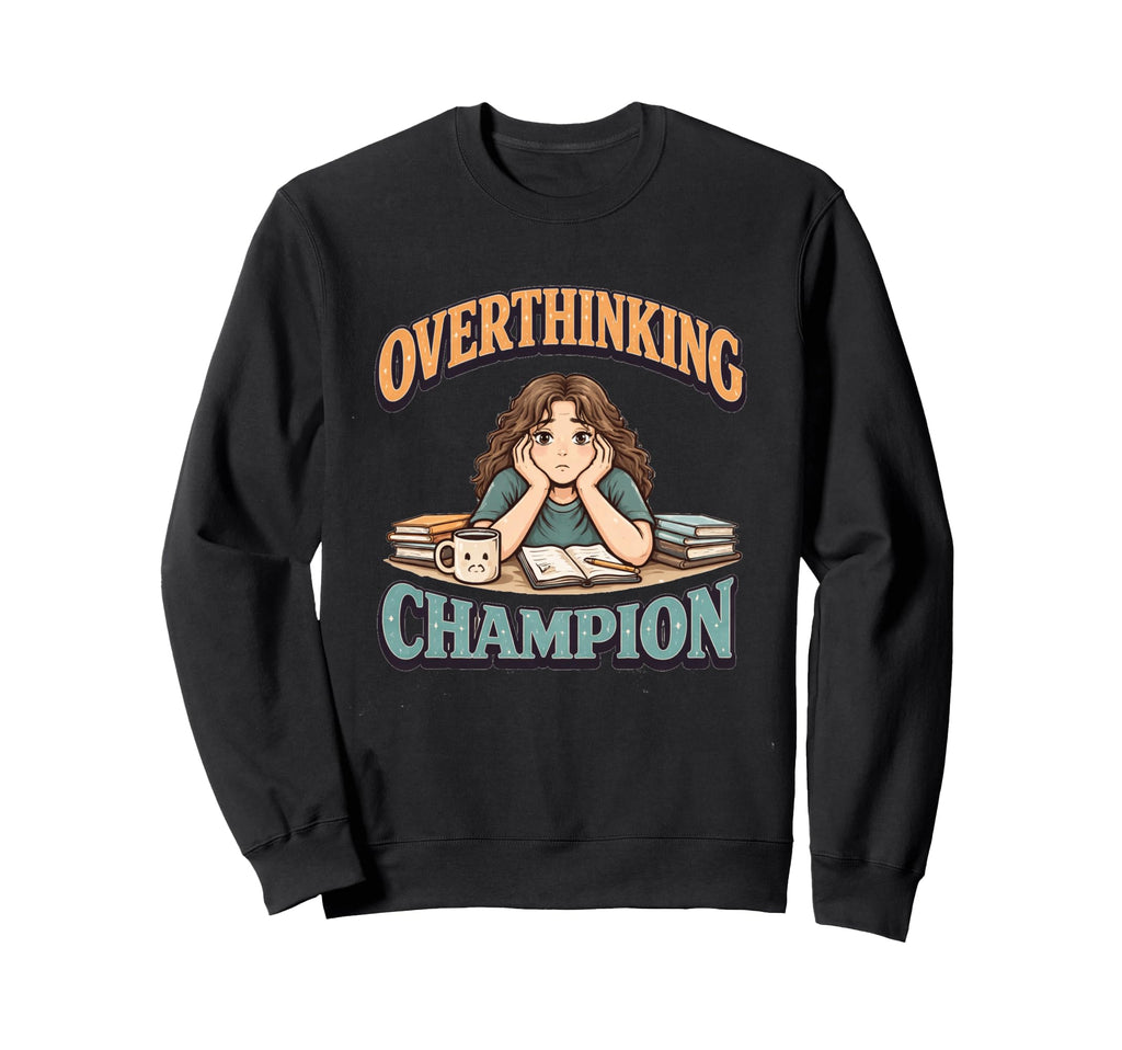 Fun Office Quotes Overthinker Sweatshirt - Streetwear Style Men Women - T-Shirt, Sweatshirt, Hoodie