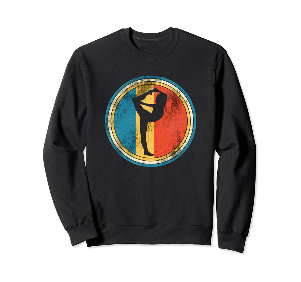 Yoga Pose Distressed Sweatshirt - Trendy Graphic Men Women - T-Shirt, Sweatshirt, Hoodie