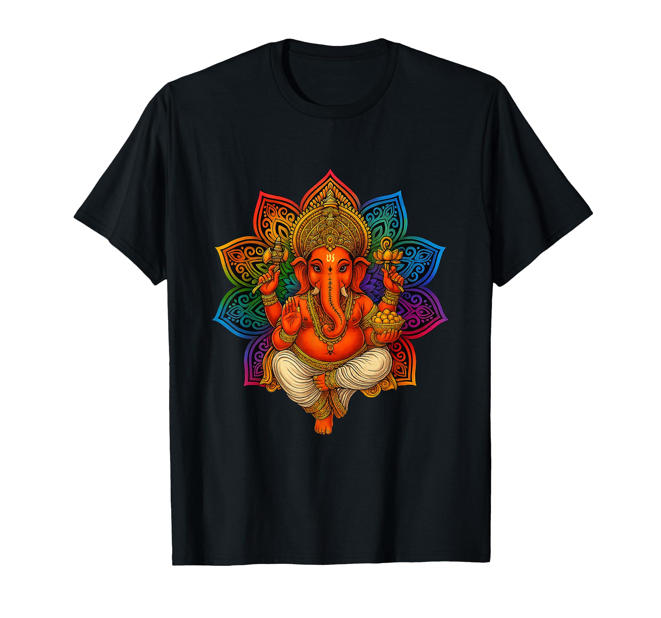 Elephant God India Meditation Hindu T-Shirt - Trendy Graphic Unisex - T-Shirt, Sweatshirt, Hoodie