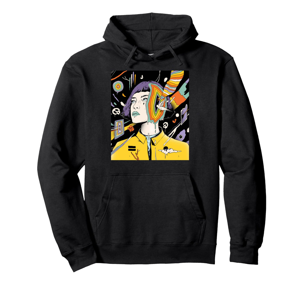 Threadless Norman Duenas Overthinker Hoodie - Aesthetic Graphic Unisex - T-Shirt, Sweatshirt, Hoodie