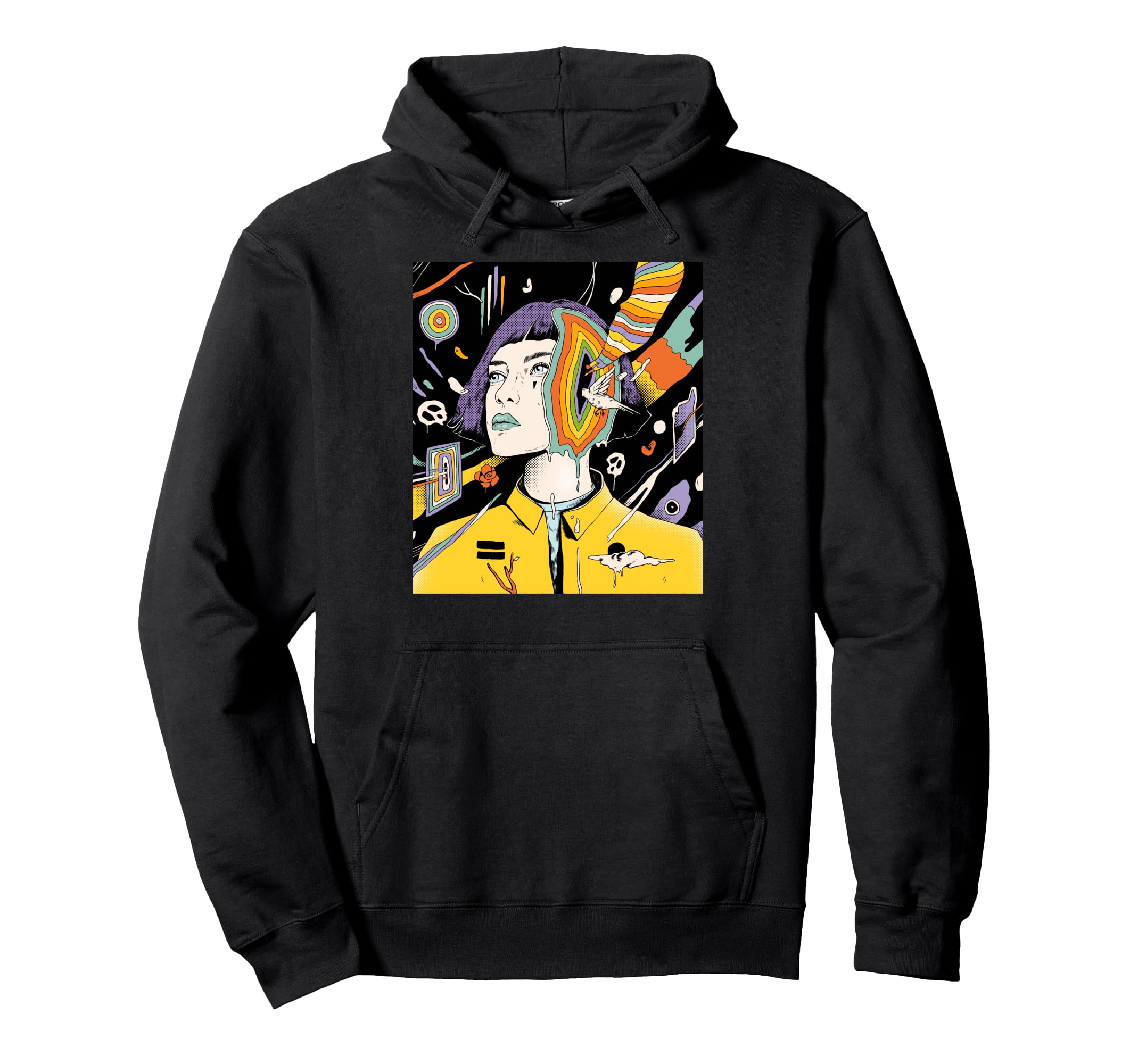 Threadless Norman Duenas Overthinker Hoodie - Aesthetic Graphic Unisex - T-Shirt, Sweatshirt, Hoodie
