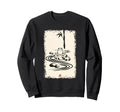 Zen Frog Meditating Japanese Sumi E Sweatshirt - Graphic Print Men Women - T-Shirt, Sweatshirt, Hoodie