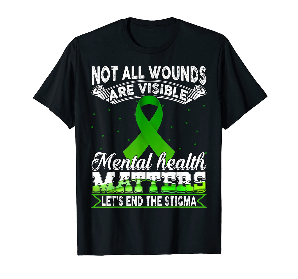 Not All Wounds Are Visible Mental T-Shirt - Aesthetic Graphic Unisex - T-Shirt, Sweatshirt, Hoodie