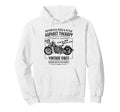Motorcycle Distressed Hoodie - Novelty Apparel for Adults - T-Shirt, Sweatshirt, Hoodie