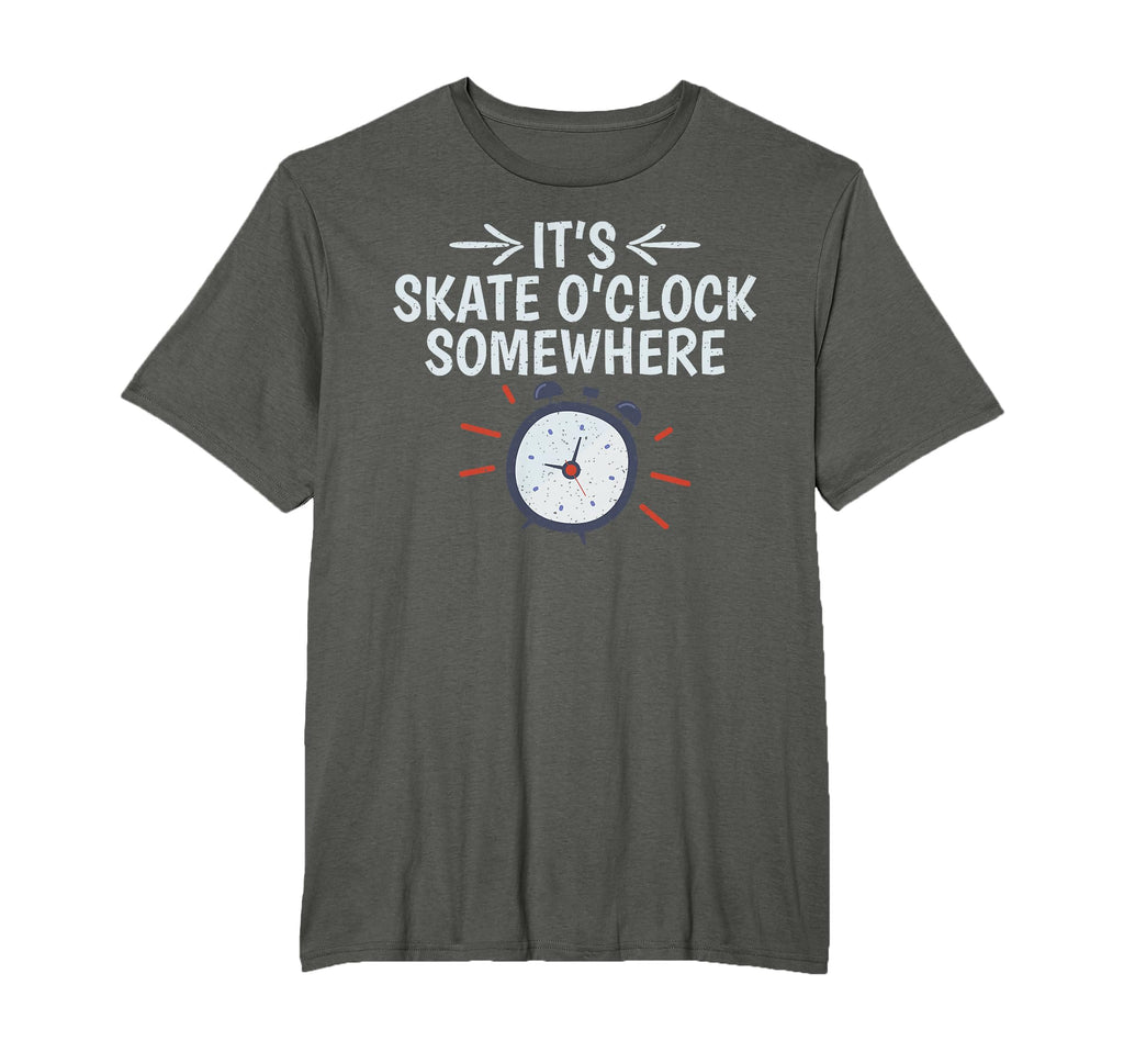 Its Skate O Clock Somewhere Roller T-Shirt - Graphic Print for Adults - T-Shirt, Sweatshirt, Hoodie